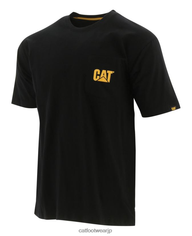 トレードマークのポケットTシャツ 黒 男性 N2JB0V234 Caterpillar |トップス＆アウター