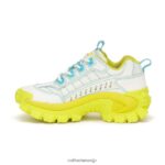 イントルーダースーパーチャージャーシューズ 明るい白/淡いライムイエロー 男性 N2JB0V121 Caterpillar |カジュアルな分厚いスニーカー - 画像 (4)