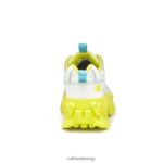 イントルーダースーパーチャージャーシューズ 明るい白/淡いライムイエロー 男性 N2JB0V121 Caterpillar |カジュアルな分厚いスニーカー - 画像 (5)