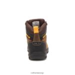 ウェルスプリング防水中足骨ガード鋼つま先ワークブーツ リアルブラウン 女性 N2JB0V281 Caterpillar |ワークブーツ - 画像 (4)
