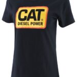 ディーゼルパワーティー 黒 女性 N2JB0V314 Caterpillar |トップス＆アウター