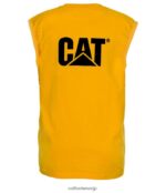 トレードマークのノースリーブポケットTシャツ 黄色 男性 N2JB0V232 Caterpillar |トップス＆アウター - 画像 (3)