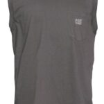 トレードマークのノースリーブポケットTシャツ 暗い影 男性 N2JB0V230 Caterpillar |トップス＆アウター