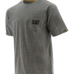 トレードマークのポケットTシャツ ダークヘザーグレー 男性 N2JB0V235 Caterpillar |トップス＆アウター