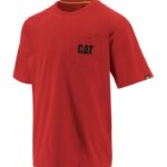 トレードマークのポケットTシャツ 赤 男性 N2JB0V236 Caterpillar |トップス＆アウター