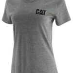 トレードマークのTシャツ グレー 女性 N2JB0V310 Caterpillar |トップス＆アウター