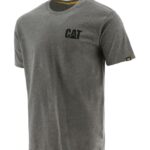 トレードマークのTシャツ ダークヘザーグレー 男性 N2JB0V213 Caterpillar |トップス＆アウター