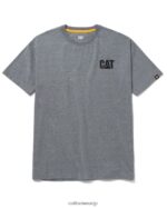 トレードマークのTシャツ ダークヘザーグレー 男性 N2JB0V213 Caterpillar |トップス＆アウター - 画像 (3)