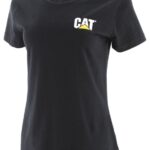 トレードマークのTシャツ 黒 女性 N2JB0V311 Caterpillar |トップス＆アウター