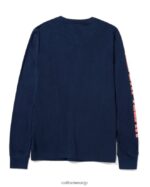 トレードマークバナー長袖Tシャツ デトロイトブルー 女性 N2JB0V321 Caterpillar |トップス＆アウター - 画像 (3)