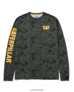 トレードマークバナー長袖Tシャツ ナイトカモ 男性 N2JB0V226 Caterpillar |トップス＆アウター - 画像 (2)