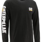 トレードマークバナー長袖Tシャツ 黒 男性 N2JB0V225 Caterpillar |トップス＆アウター
