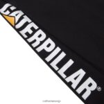 トレードマークバナー長袖Tシャツ 黒 男性 N2JB0V225 Caterpillar |トップス＆アウター - 画像 (5)