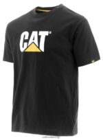 トレードマークロゴTシャツ 黒 男性 N2JB0V242 Caterpillar |トップス＆アウター