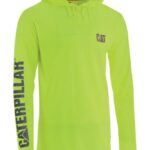 ハイビスアップフフード付き長袖Tシャツ 黄色 男性 N2JB0V222 Caterpillar |トップス＆アウター