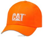 ハイビズトレードマークのキャップ オレンジ 男性 N2JB0V253 Caterpillar |帽子