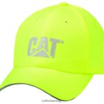 ハイビズトレードマークのキャップ 明るい黄色 男性 N2JB0V252 Caterpillar |帽子