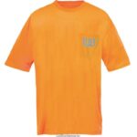 ハイビズトレードマークのポケットTシャツ オレンジ 男性 N2JB0V214 Caterpillar |トップス＆アウター