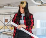 バッファローチェックのヘビーウェイトシャツ 赤 女性 N2JB0V318 Caterpillar |トップス＆アウター - 画像 (2)