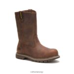 リボルバースチールトゥワークブーツ ダークベージュ 女性 N2JB0V272 Caterpillar |ワークブーツ - 画像 (2)