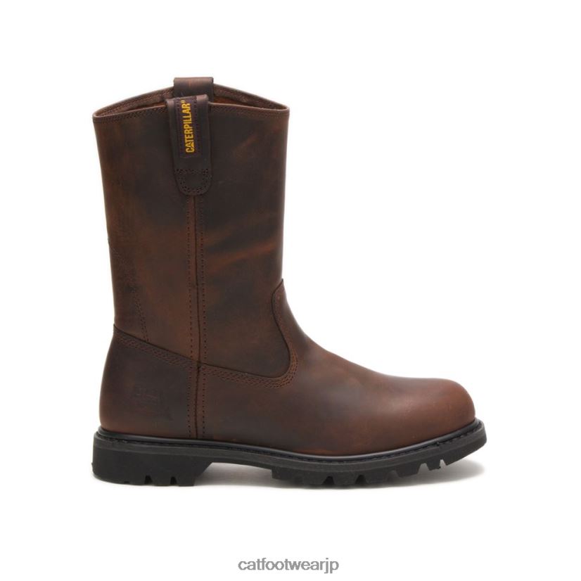 e383aae3839ce383abe38390e383bce383afe383bce382afe38396e383bce38384_e88cb6e889b2_e794b7e680a7_n2jb0v33_caterpillar_e383afe383bce3.jpg リボルバーワークブーツ 茶色 男性 N2JB0V33 Caterpillar |ワークブーツ - 画像 (1)