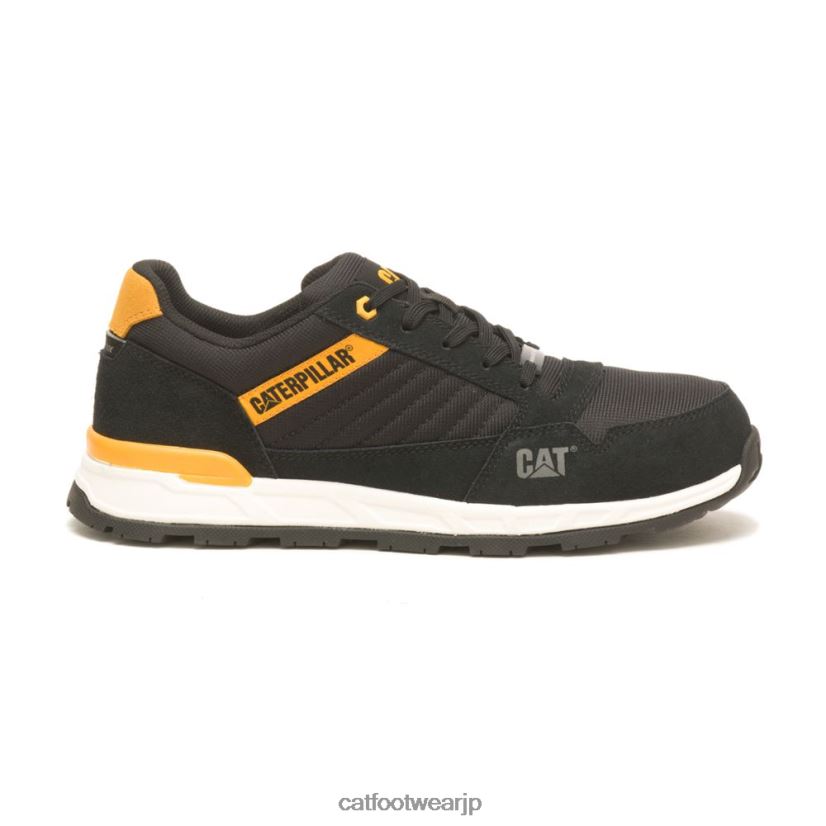 e383b4e382a7e383b3e383afe383bce38389e8a487e59088e381a4e381bee58588e4bd9ce6a5ade99db4_e38396e383a9e38383e382af_e382ade383.jpg ヴェンワード複合つま先作業靴 ブラック/キャットイエロー 男性 N2JB0V85 Caterpillar |作業靴 - 画像 (1)