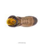 掘削機スーパーライト防水ソフトトゥワークブーツ ダークベージュ 男性 N2JB0V59 Caterpillar |ワークブーツ - 画像 (6)